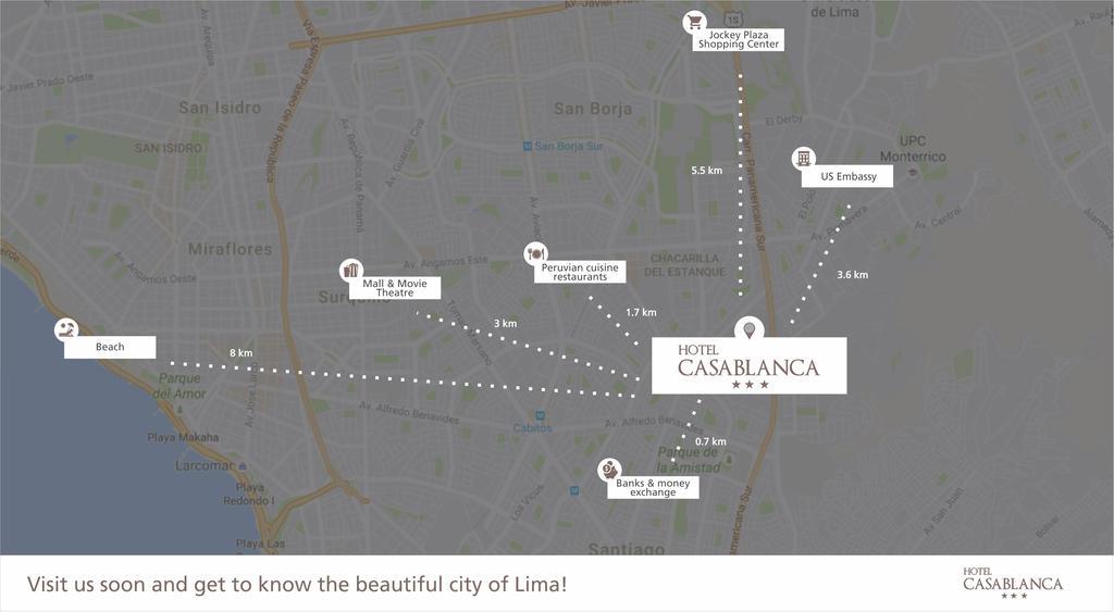 Casablanca Lima Hotel ภายนอก รูปภาพ